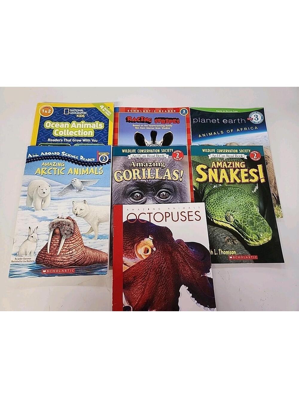 Elementary Book Lot Level 2 & 3 Books Arctic Ocean Animals Gorillas Snakes
